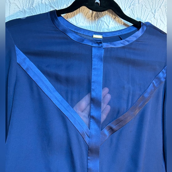 Adam Lippes Small Midnight Blue Blouse - Picture 4 of 7